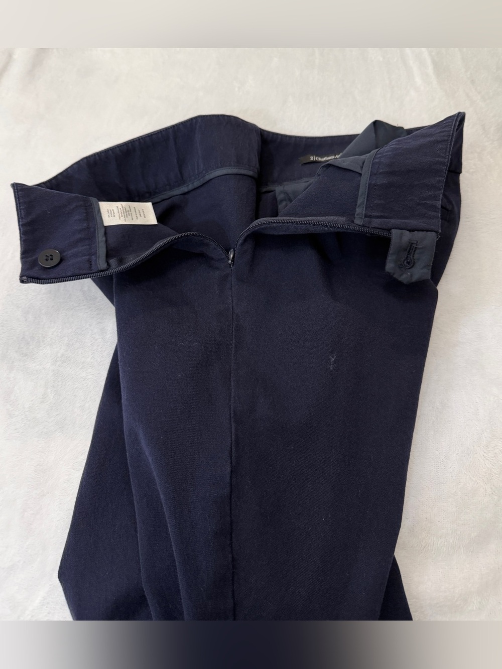 Talbots Navy Slim Pull-On Ponte Pants - Picture 4 of 14